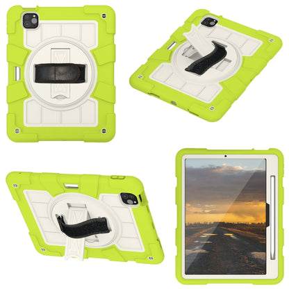 For iPad Air 11 2024 Silicone Hybrid PC Shockproof Tablet Case with Shoulder Strap(Love Birds Green) - iPad Air 11 2024 Cases by PMC Jewellery | Online Shopping South Africa | PMC Jewellery | Buy Now Pay Later Mobicred