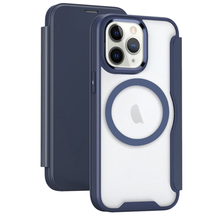 For iPhone 11 Pro Max RFID Blocking Adsorption Flip MagSafe Leather Phone Case(Purple) - free shipping - PMC TechLife - Order now!