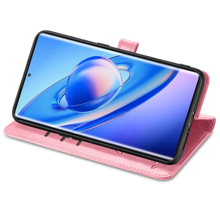 For Blackview A200 Pro Cat and Dog Embossed Leather Phone Case(Pink) - More Brand by PMC TechLife | Online Shopping South Africa | PMC TechLife