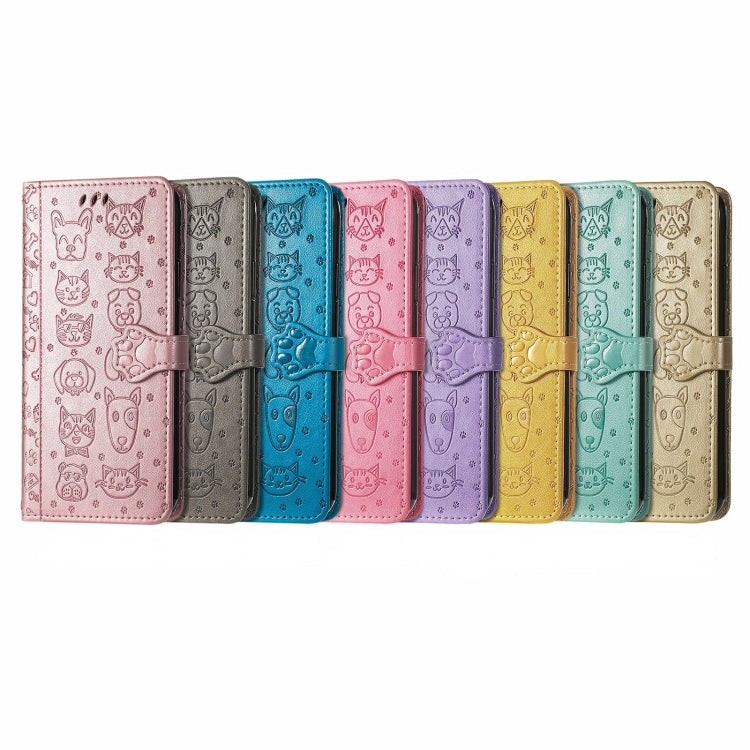 For Blackview A200 Pro Cat and Dog Embossed Leather Phone Case(Pink) - More Brand by PMC TechLife | Online Shopping South Africa | PMC TechLife