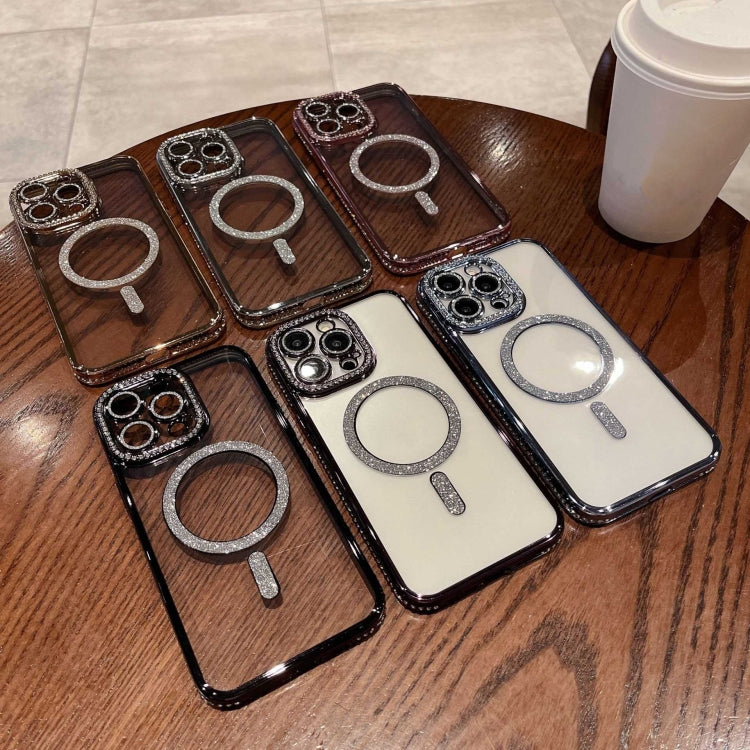 For iPhone 16 Plus Diamond Plated MagSafe TPU Phone Case(Gold) - free shipping - PMC TechLife - Order now!