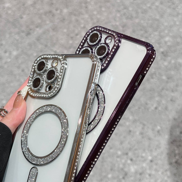 For iPhone 16 Pro Diamond Plated MagSafe TPU Phone Case(Black) - iPhone 16 Pro Cases by PMC TechLife | Online Shopping South Africa | PMC TechLife | Buy Now Pay Later Mobicred