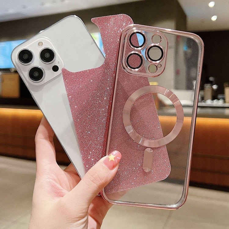 For iPhone SE 2022 / 7 / 8 MagSafe Glitter Electroplating TPU Phone Case(Silver) - iPhone SE 2022 / 2020 / 8 / 7 Cases by PMC TechLife | Online Shopping South Africa | PMC TechLife