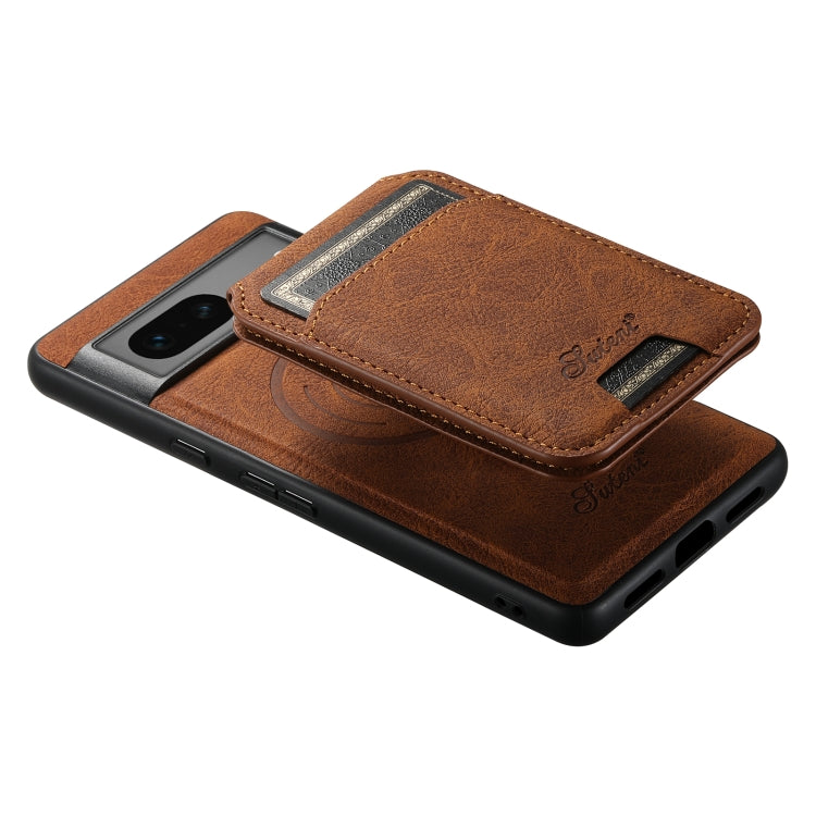 For Google Pixel 7 Suteni H16 Litchi Texture Leather Detachable Wallet Back Phone Case(Blue) - Google Cases by Suteni | Online Shopping South Africa | PMC TechLife | Buy Now Pay Later Mobicred