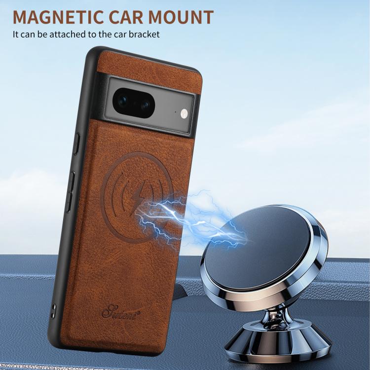 For Google Pixel 7 Pro Suteni H16 Litchi Texture Leather Detachable Wallet Back Phone Case(Blue) - Google Cases by Suteni | Online Shopping South Africa | PMC TechLife | Buy Now Pay Later Mobicred