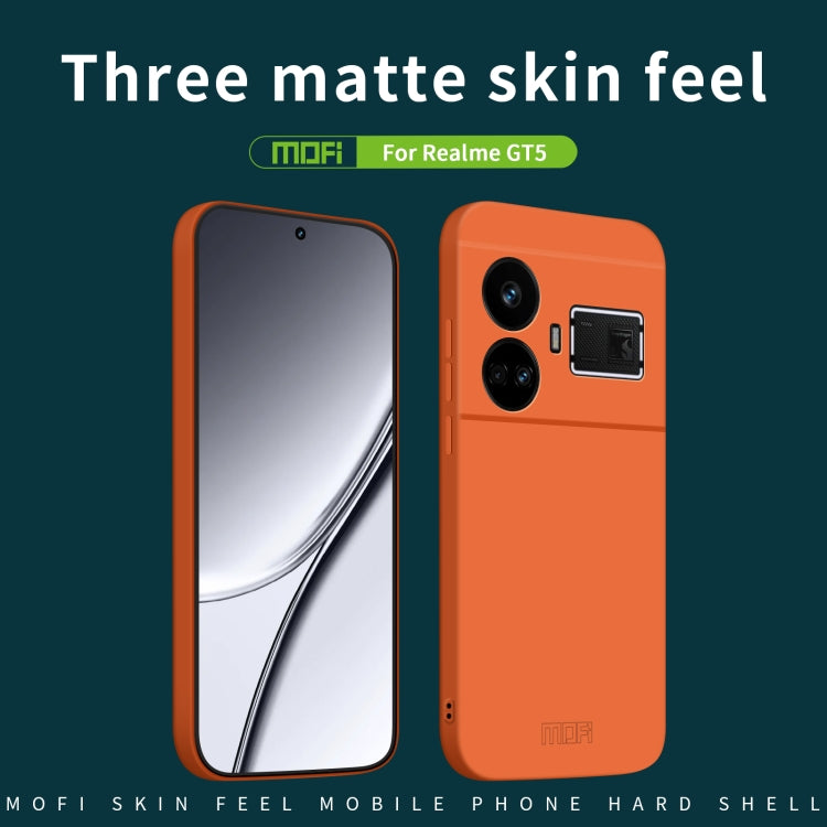 For Realme GT5 MOFI Qin Series Skin Feel All-inclusive PC Phone Case(Blue) - Realme Cases by MOFI | Online Shopping South Africa | PMC TechLife | Buy Now Pay Later Mobicred