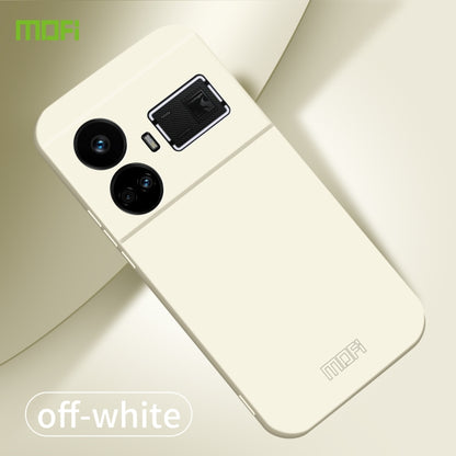 For Realme GT5 MOFI Qin Series Skin Feel All-inclusive PC Phone Case(Beige) - Realme Cases by MOFI | Online Shopping South Africa | PMC Jewellery