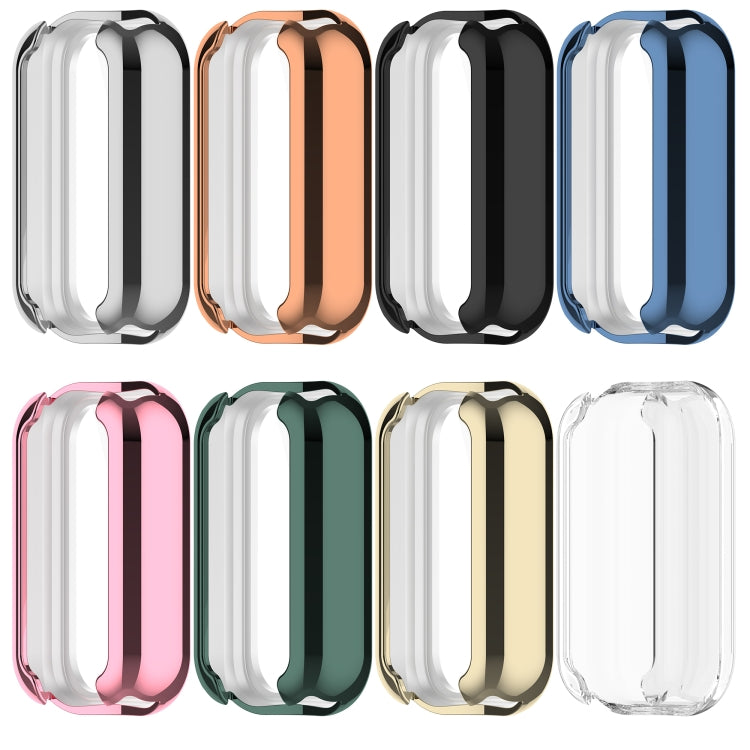 For Xiaomi Smart Band 8 Active Full Package TPU Electroplated Watch Protective Case(Transparent) - Watch Cases by PMC TechLife | Online Shopping South Africa | PMC TechLife | Buy Now Pay Later Mobicred