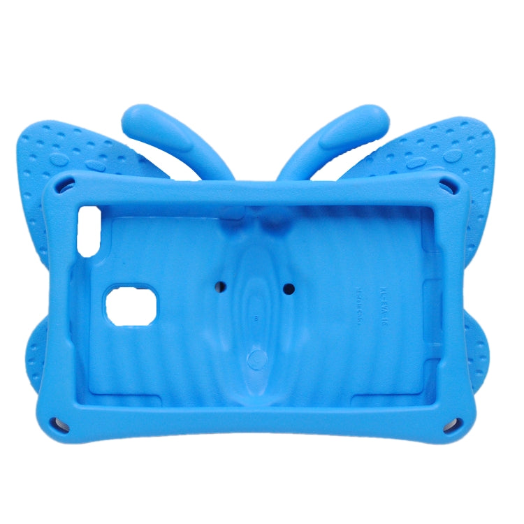 For Samsung Galaxy Tab A9 8.7 X110/X115 Butterfly Bracket Kids EVA Shockproof Tablet Case(Blue) - Galaxy Tab A9 by PMC Jewellery | Online Shopping South Africa | PMC Jewellery