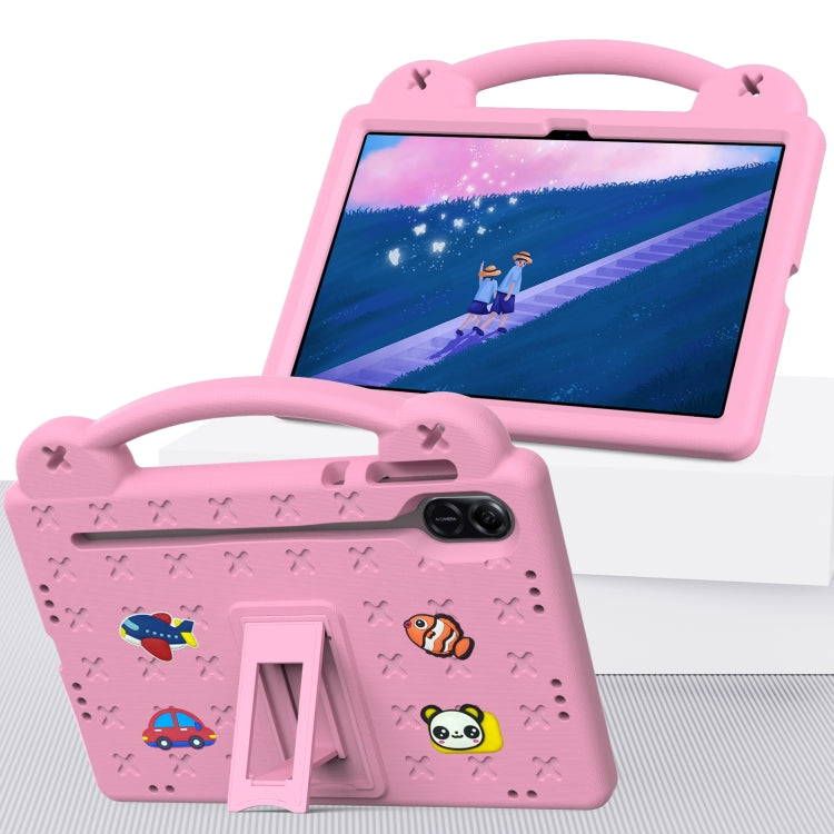 For Honor X8 Pro 11.5 Handle Kickstand Children EVA Shockproof Tablet Case(Pink) - Honor by PMC TechLife | Online Shopping South Africa | PMC TechLife | Buy Now Pay Later Mobicred