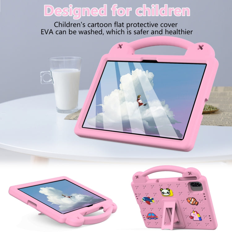 For Honor Pad X8a Handle Kickstand Children EVA Shockproof Tablet Case(Pink) - Honor by PMC TechLife | Online Shopping South Africa | PMC TechLife | Buy Now Pay Later Mobicred