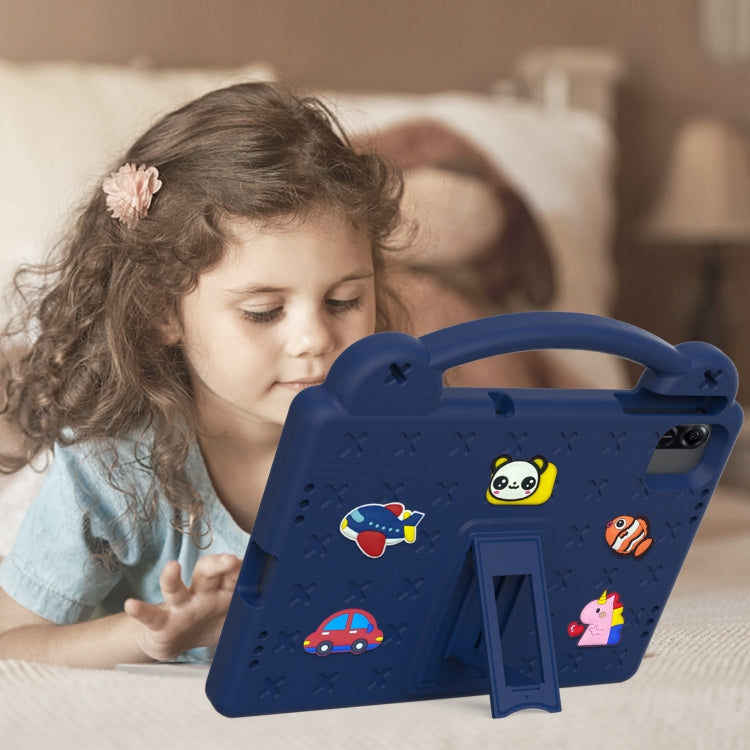For Honor Pad X8a Handle Kickstand Children EVA Shockproof Tablet Case(Navy Blue) - Honor by PMC TechLife | Online Shopping South Africa | PMC TechLife | Buy Now Pay Later Mobicred