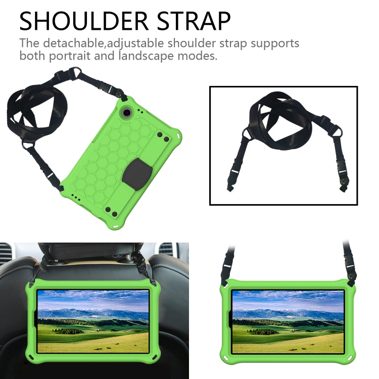 For Blackview Tab 60 8.7 2023 Honeycomb EVA Hybrid PC Tablet Case with Strap(Green+Black) - Others by PMC Jewellery | Online Shopping South Africa | PMC Jewellery