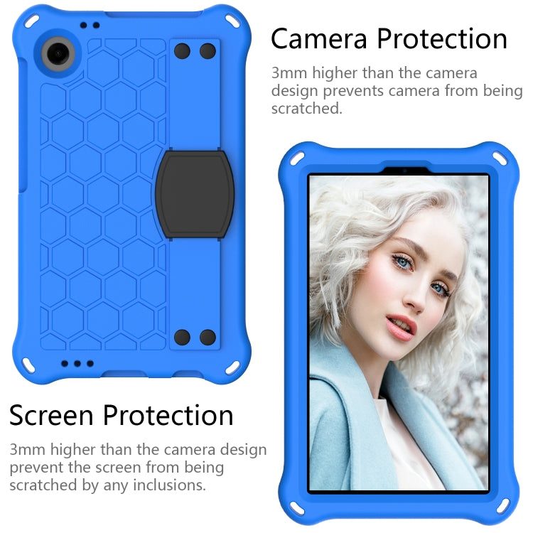 For Blackview Tab 60 8.7 2023 Honeycomb EVA Hybrid PC Tablet Case with Strap(Blue+Black) - Others by PMC TechLife | Online Shopping South Africa | PMC TechLife