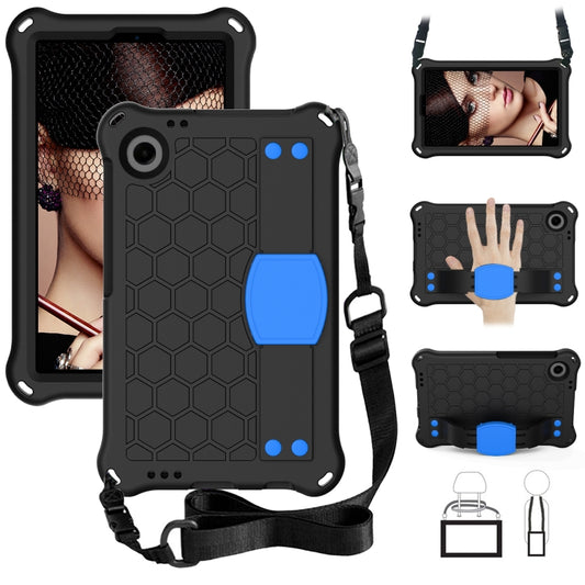 For Alcatel Joy Tab2 2020 / 3T 8.0 Honeycomb EVA Hybrid PC Tablet Case with Strap(Black+Blue) - Others by PMC Jewellery | Online Shopping South Africa | PMC Jewellery | Buy Now Pay Later Mobicred