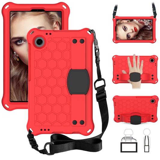 For Alcatel Joy Tab2 2020 / 3T 8.0 Honeycomb EVA Hybrid PC Tablet Case with Strap(Red +Black) - Others by PMC Jewellery | Online Shopping South Africa | PMC Jewellery | Buy Now Pay Later Mobicred