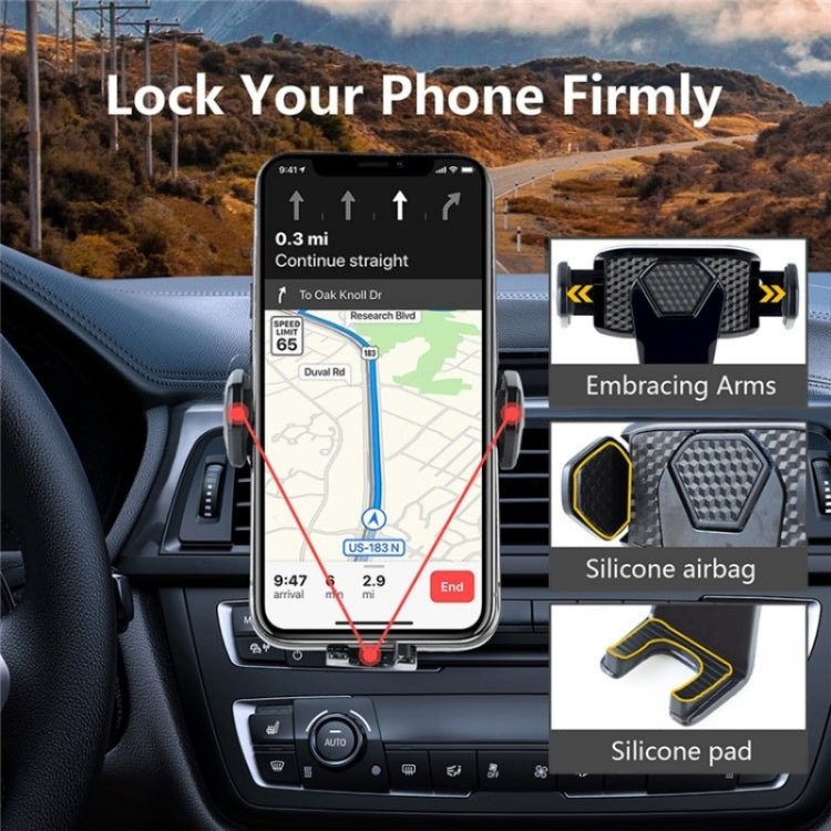 360 Degree Rotation Mobile Phone Holder Bracket Car Air Outlet Clip Mount - Car Holders by PMC TechLife | Online Shopping South Africa | PMC TechLife | Buy Now Pay Later Mobicred