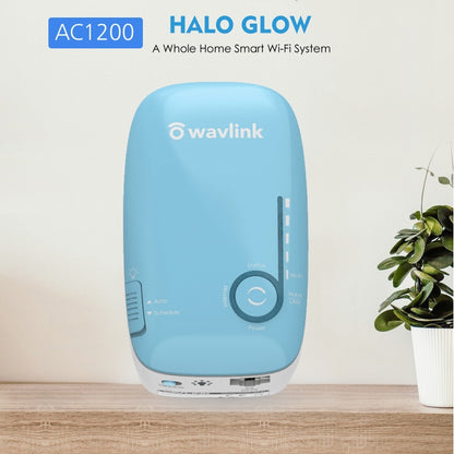 WAVLINK WN576K1 AC1200 Household WiFi Router Network Extender Dual Band Wireless Repeater, Plug:EU Plug (Blue) - Wireless Routers by WAVLINK | Online Shopping South Africa | PMC Jewellery | Buy Now Pay Later Mobicred