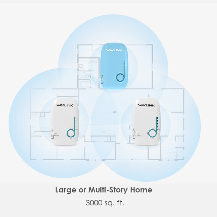 WAVLINK WN576K3 AC1200 Household WiFi Router Network Extender Dual Band Wireless Repeater, Plug:US Plug - Wireless Routers by WAVLINK | Online Shopping South Africa | PMC Jewellery | Buy Now Pay Later Mobicred