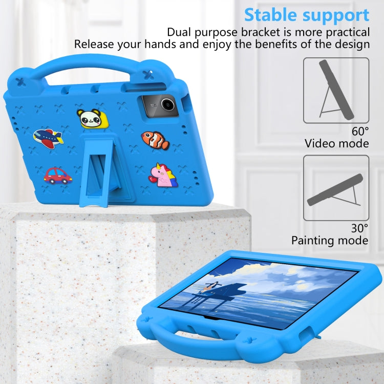 For Lenovo Tab M11 / Xiaoxin Pad 2024 Handle Kickstand Children EVA Shockproof Tablet Case(Sky Blue) - Lenovo by PMC Jewellery | Online Shopping South Africa | PMC Jewellery | Buy Now Pay Later Mobicred
