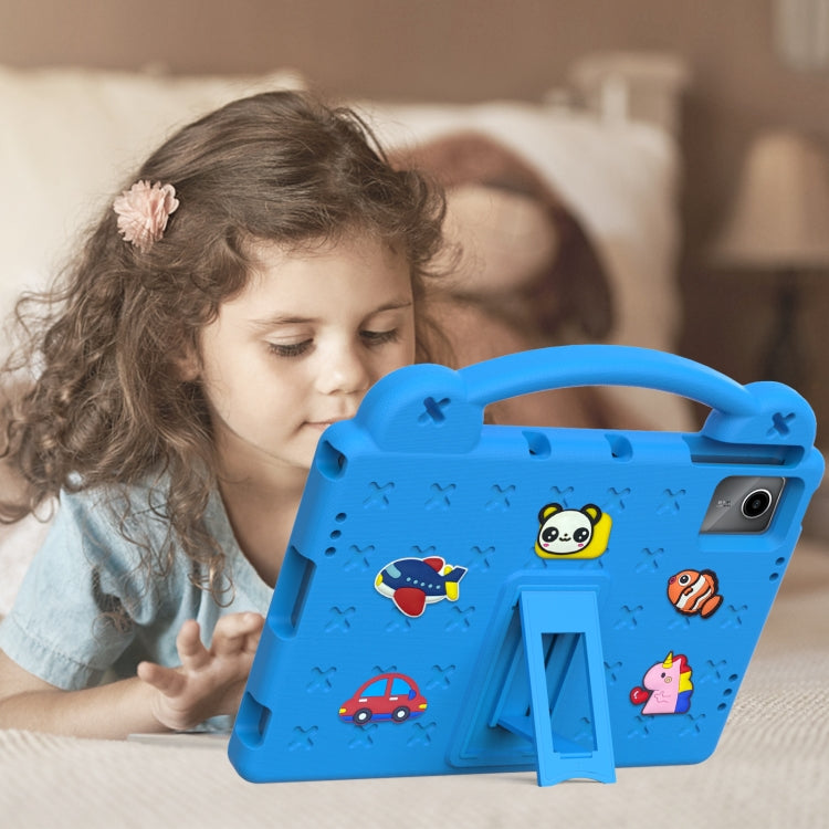 For Lenovo Tab M11 / Xiaoxin Pad 2024 Handle Kickstand Children EVA Shockproof Tablet Case(Sky Blue) - Lenovo by PMC Jewellery | Online Shopping South Africa | PMC Jewellery | Buy Now Pay Later Mobicred
