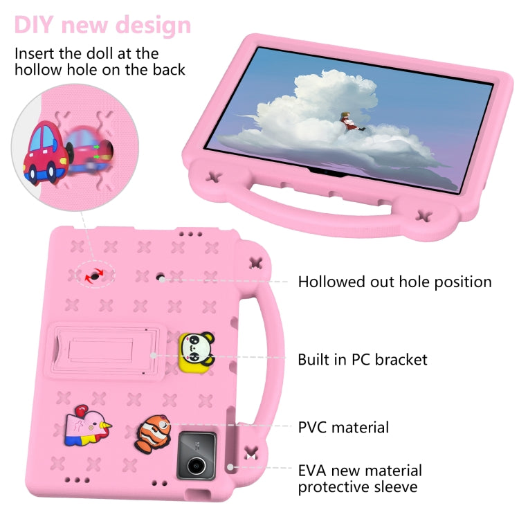 For Lenovo Tab P11 / J606F Handle Kickstand Children EVA Shockproof Tablet Case(Pink) - free shipping - PMC TechLife - Order now!
