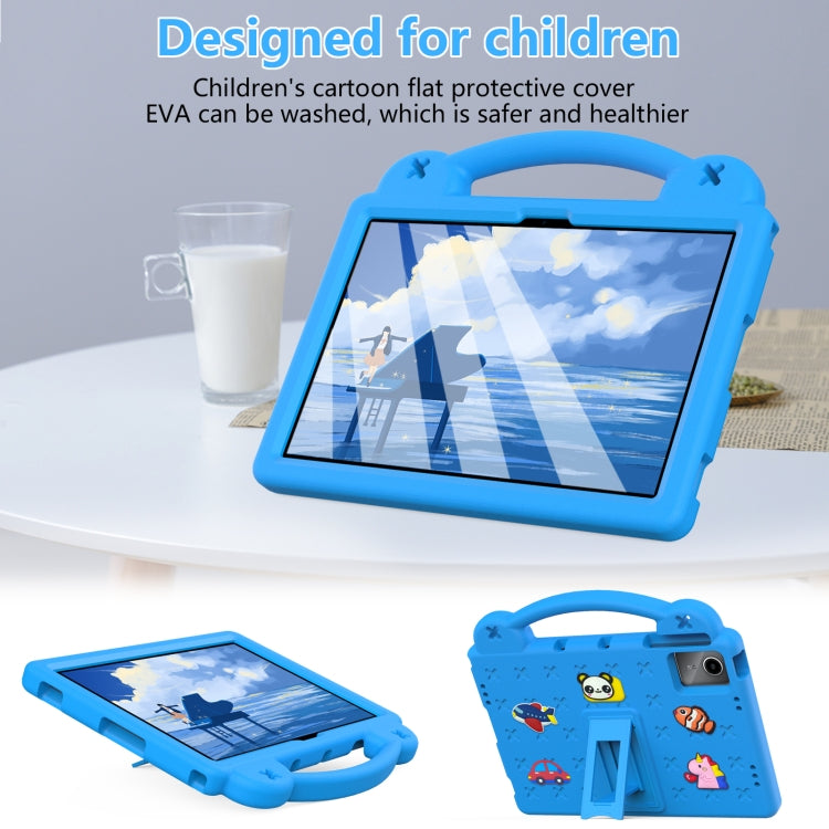 For TCL Nxt Pader 11 2023 Handle Kickstand Children EVA Shockproof Tablet Case(Sky Blue) - Others by PMC TechLife | Online Shopping South Africa | PMC TechLife | Buy Now Pay Later Mobicred