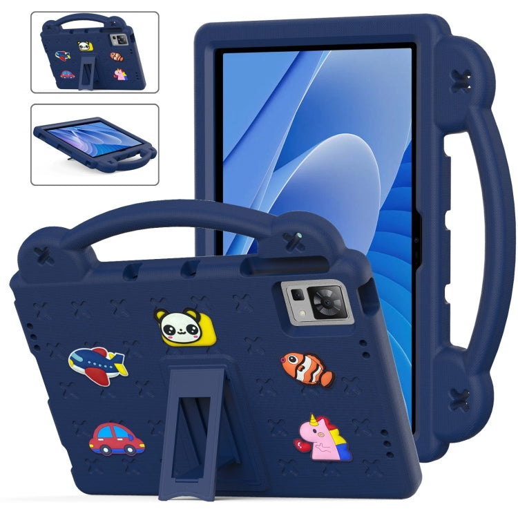 For DOOGEE T30 Pro 11 2023 Handle Kickstand Children EVA Shockproof Tablet Case(Navy Blue) - Others by PMC TechLife | Online Shopping South Africa | PMC TechLife | Buy Now Pay Later Mobicred