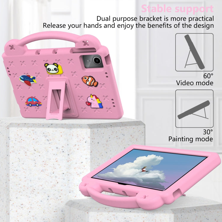 For Huawei MatePad SE 11 2024 Handle Kickstand Children EVA Shockproof Tablet Case(Pink) - Huawei by PMC Jewellery | Online Shopping South Africa | PMC Jewellery | Buy Now Pay Later Mobicred