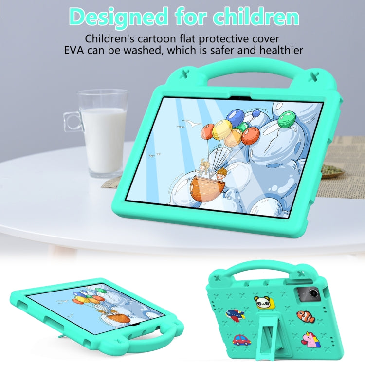 For Huawei MatePad SE 11 2024 Handle Kickstand Children EVA Shockproof Tablet Case(Mint Green) - free shipping - PMC Jewellery - Order now!
