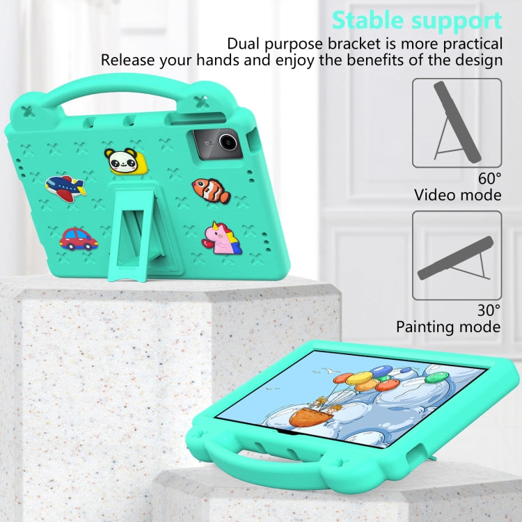 For Huawei MatePad SE 11 2024 Handle Kickstand Children EVA Shockproof Tablet Case(Mint Green) - free shipping - PMC Jewellery - Order now!