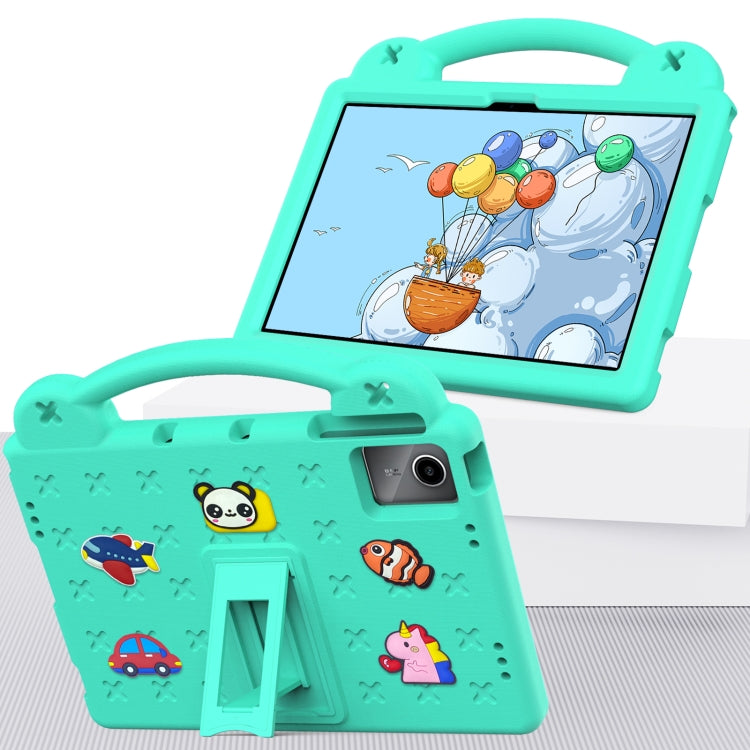 For Huawei MatePad SE 11 2024 Handle Kickstand Children EVA Shockproof Tablet Case(Mint Green) - free shipping - PMC Jewellery - Order now!