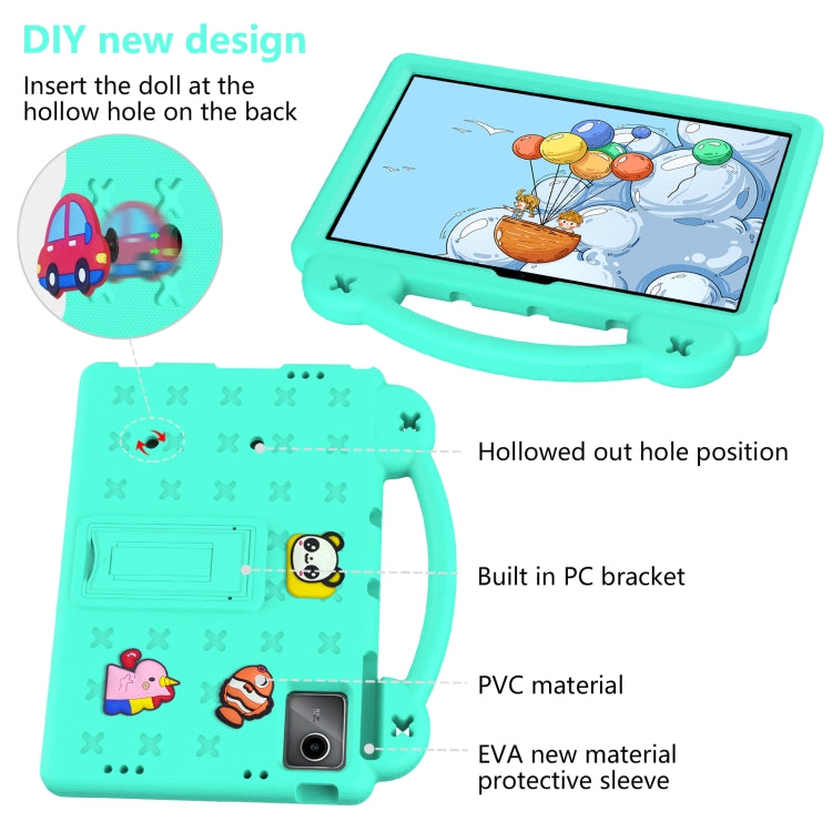 For Huawei MatePad SE 11 2024 Handle Kickstand Children EVA Shockproof Tablet Case(Mint Green) - free shipping - PMC Jewellery - Order now!