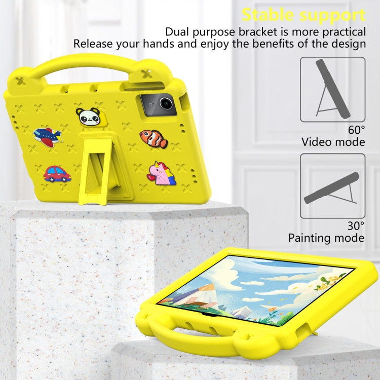 For Onn Tbspg 100110027 2023 Handle Kickstand Children EVA Shockproof Tablet Case(Yellow) - Others by PMC TechLife | Online Shopping South Africa | PMC TechLife | Buy Now Pay Later Mobicred