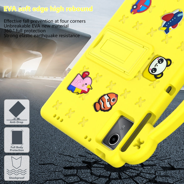 For Onn Tbspg 100110027 2023 Handle Kickstand Children EVA Shockproof Tablet Case(Yellow) - Others by PMC TechLife | Online Shopping South Africa | PMC TechLife | Buy Now Pay Later Mobicred