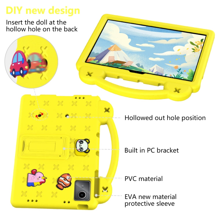 For Onn Tbspg 100110027 2023 Handle Kickstand Children EVA Shockproof Tablet Case(Yellow) - Others by PMC TechLife | Online Shopping South Africa | PMC TechLife | Buy Now Pay Later Mobicred