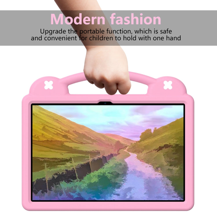 For  Lenovo Tab  P12 / Xiaoxin Pad Pro 12.7 Handle Kickstand Children EVA Shockproof Tablet Case(Pink) - Lenovo by PMC TechLife | Online Shopping South Africa | PMC TechLife | Buy Now Pay Later Mobicred