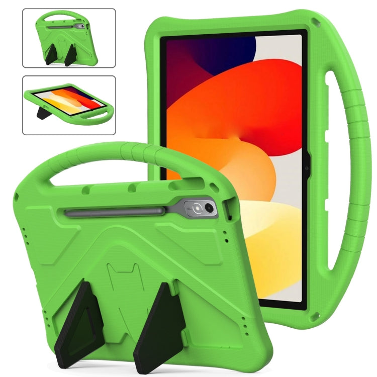 For Lenovo Tab P12  EVA Shockproof Tablet Case with Holder(Green) - Lenovo by PMC TechLife | Online Shopping South Africa | PMC TechLife | Buy Now Pay Later Mobicred