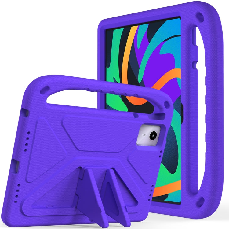 For Amazon Fire Max 11 2023 Handle EVA Shockproof Tablet Case with Holder(Purple) - Amazon by PMC TechLife | Online Shopping South Africa | PMC TechLife | Buy Now Pay Later Mobicred