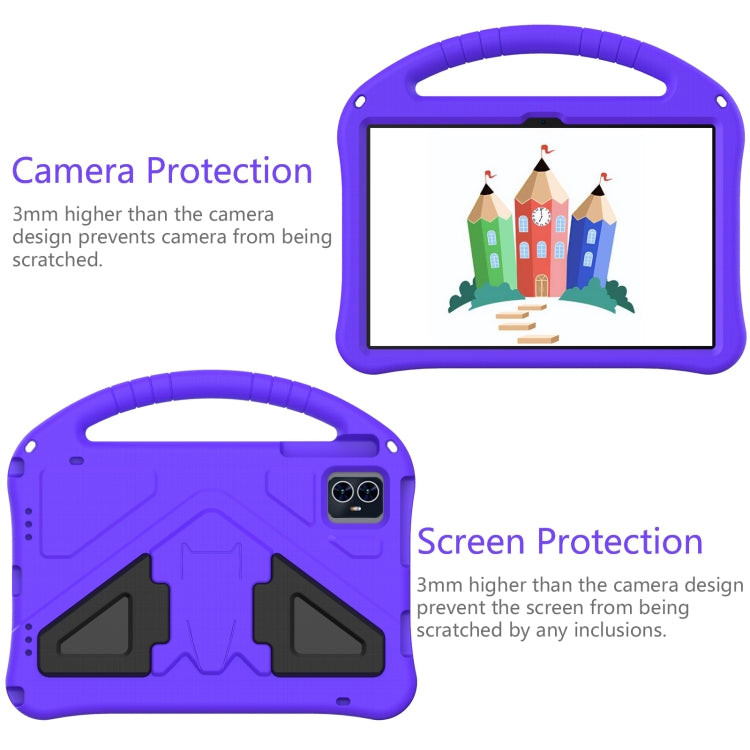 For Blackview Tab 80 10.1 2023 EVA Shockproof Tablet Case with Holder(Purple) - Others by PMC TechLife | Online Shopping South Africa | PMC TechLife