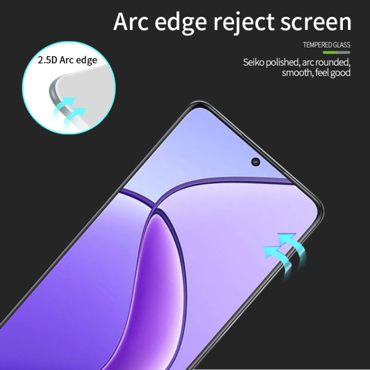 For Realme 12 MOFI 9H 2.5D Full Screen Tempered Glass Film(Black) - Realme Tempered Glass by MOFI | Online Shopping South Africa | PMC TechLife
