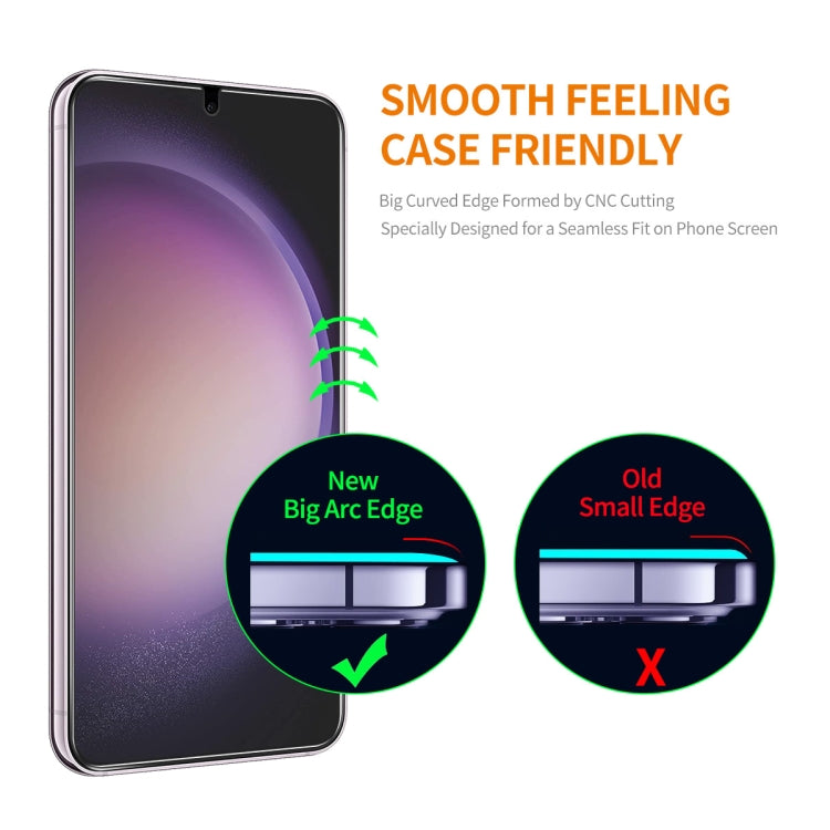 For Samsung Galaxy S24 5G 2pcs ENKAY 0.18mm High Aluminum-silicon Tempered Glass Film, Support Ultrasonic Fingerprint Unclock - Galaxy S24 5G Tempered Glass by ENKAY | Online Shopping South Africa | PMC Jewellery | Buy Now Pay Later Mobicred