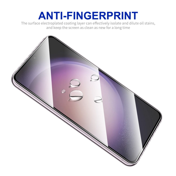 For Samsung Galaxy S24 5G 2pcs ENKAY Hat-Prince 0.18mm High Aluminum-silicon Tempered Glass Film, Support Ultrasonic Fingerprint Unclock - Galaxy S24 5G Tempered Glass by ENKAY | Online Shopping South Africa | PMC Jewellery | Buy Now Pay Later Mobicred