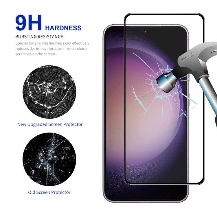 For Samsung Galaxy S24 5G 10pcs ENKAY Hat-Prince 0.18mm High Aluminum-silicon Tempered Glass Film, Support Ultrasonic Fingerprint Unclock - Galaxy S24 5G Tempered Glass by ENKAY | Online Shopping South Africa | PMC Jewellery | Buy Now Pay Later Mobicred