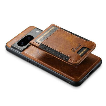 For Google Pixel 7a Suteni H17 Oil Eax Leather Detachable Wallet Phone Case(Brown) - Google Cases by Suteni | Online Shopping South Africa | PMC Jewellery | Buy Now Pay Later Mobicred