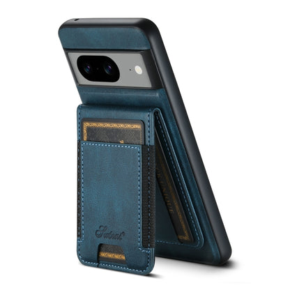 For Google Pixel 6 Pro Suteni H17 Oil Eax Leather Detachable Wallet Phone Case(Blue) - Google Cases by Suteni | Online Shopping South Africa | PMC Jewellery | Buy Now Pay Later Mobicred