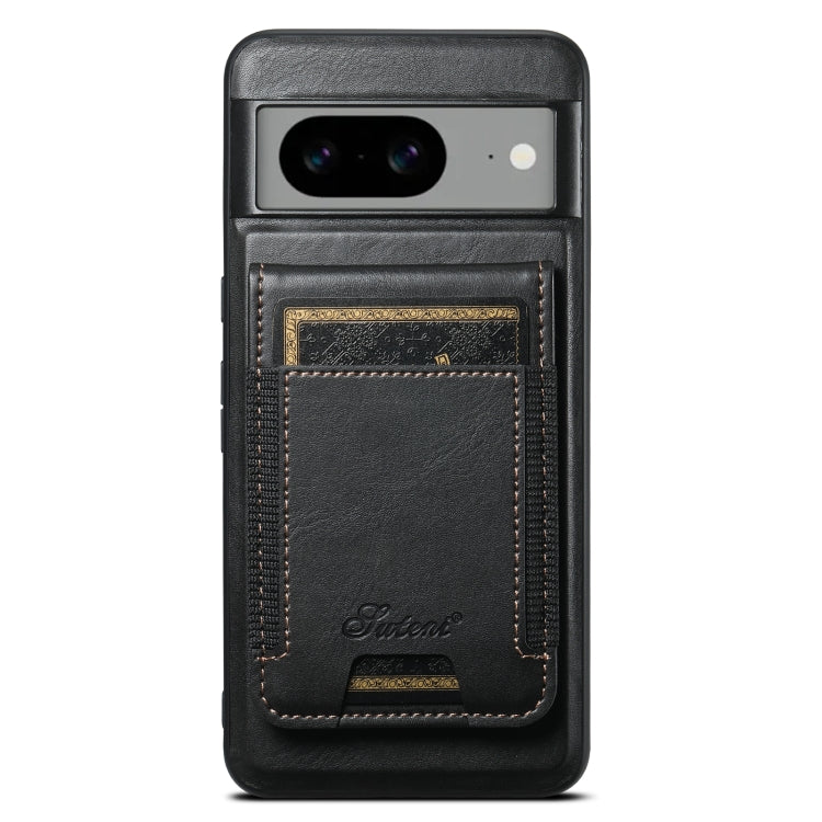 For Google Pixel 6 Suteni H17 Oil Eax Leather Detachable Wallet Phone Case(Black) - Google Cases by Suteni | Online Shopping South Africa | PMC Jewellery | Buy Now Pay Later Mobicred