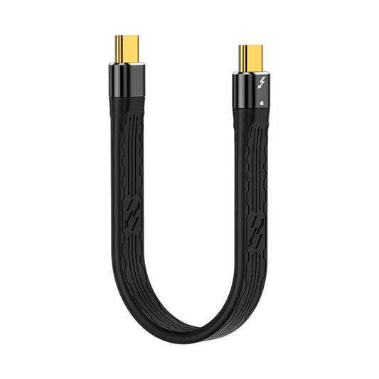 13cm Thunderbolt 4 USB-C / Type-C Male to Male PD 100W Charge FPC Data Cable - USB-C & Type-C Cable by PMC Jewellery | Online Shopping South Africa | PMC Jewellery | Buy Now Pay Later Mobicred