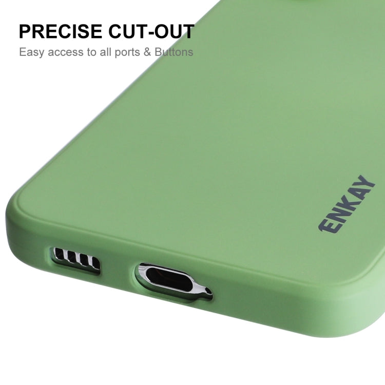 For Samsung Galaxy S24+ 5G ENKAY Liquid Silicone Soft Shockproof Phone Case(Beige) - free shipping - PMC Jewellery - Order now!