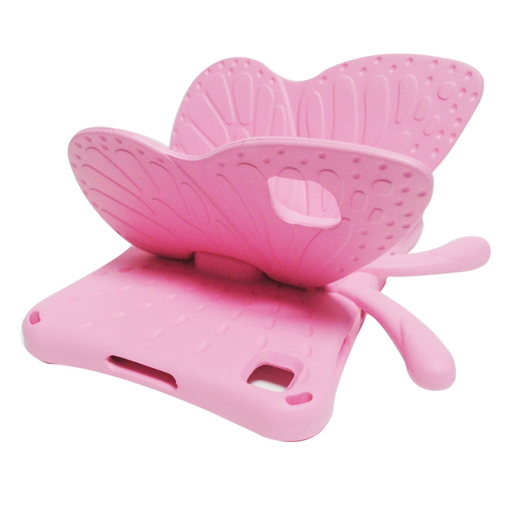 For Honor Pad X8 / X6 /7 Butterfly Bracket Kids EVA Shockproof Tablet Case(Pink) - Huawei by PMC TechLife | Online Shopping South Africa | PMC TechLife | Buy Now Pay Later Mobicred